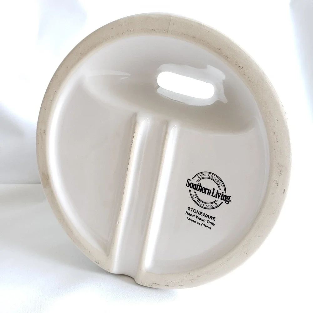 Dillards Southern Living Utensil Holder And Tablet Stand White Stoneware